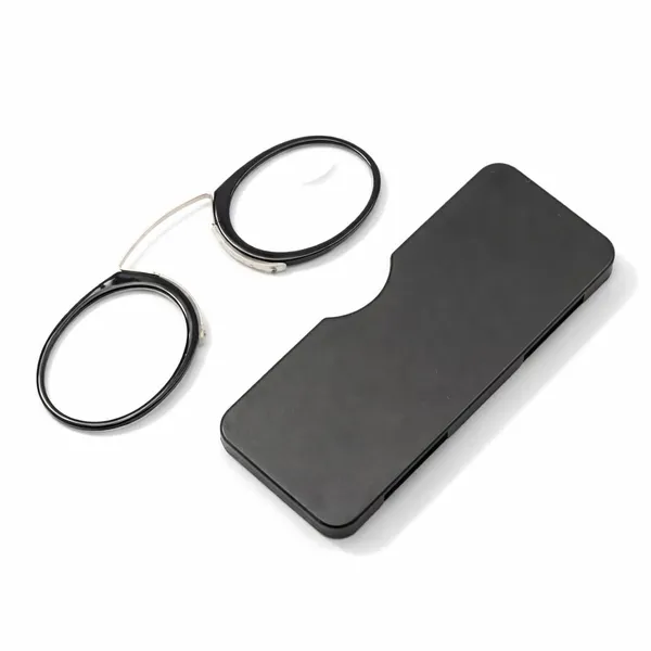Freddy_Compact_Pince-Nez_Reading_Glasses,_Rimless_Oval_Metal_Frame,_Lightweight_Nose_Clip_Reading_Glasses_with_No_Temple_Arms,_Unisex_Adult,_with_Protective_Case_(3.0)
