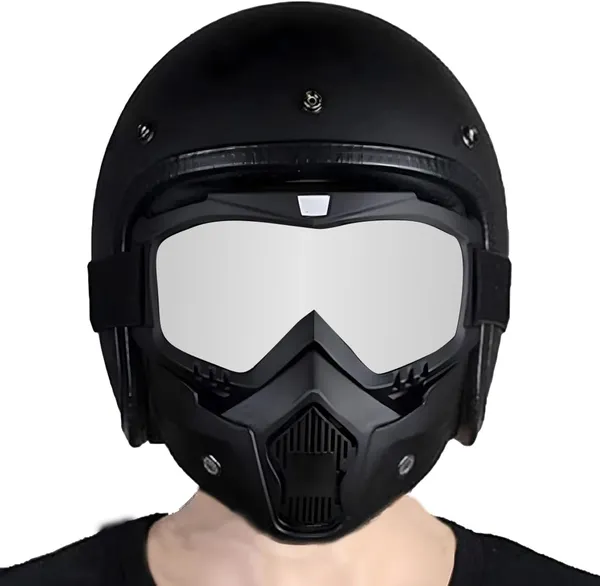 Black_Reusable_Goggle_Mask_Anti_Scratch_Face_&_Eyewear_Windproof_Dirt_Shield_With_Soft_Foam_Padded_Detachable_Mouth_Filter_For_Cycling_Bike_Off_Road_Racing_Ride_Unisex_(Mirror_Silver)