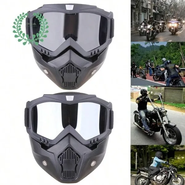 Black_Reusable_Goggle_Mask_Anti_Scratch_Face_&_Eyewear_Windproof_Dirt_Shield_With_Soft_Foam_Padded_Detachable_Mouth_Filter_For_Cycling_Bike_Off_Road_Racing_Ride_Unisex_(Mirror_Silver)