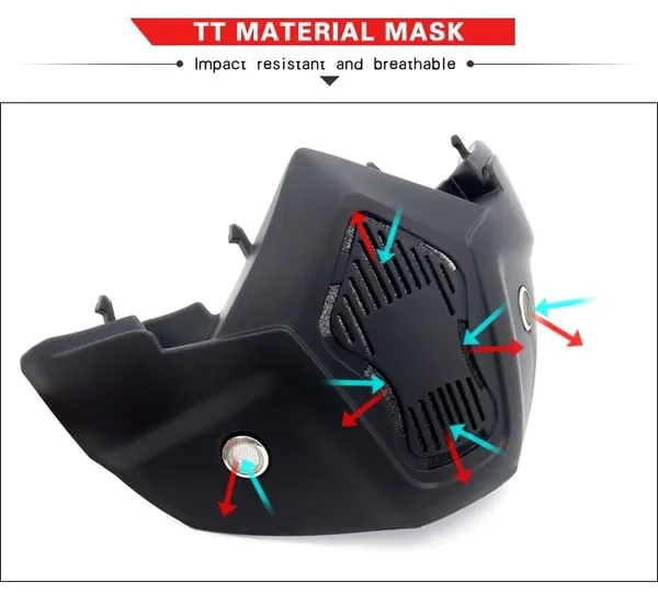 Black_Reusable_Goggle_Mask_Anti_Scratch_Face_&_Eyewear_Windproof_Dirt_Shield_With_Soft_Foam_Padded_Detachable_Mouth_Filter_For_Cycling_Bike_Off_Road_Racing_Ride_Unisex_(Black)