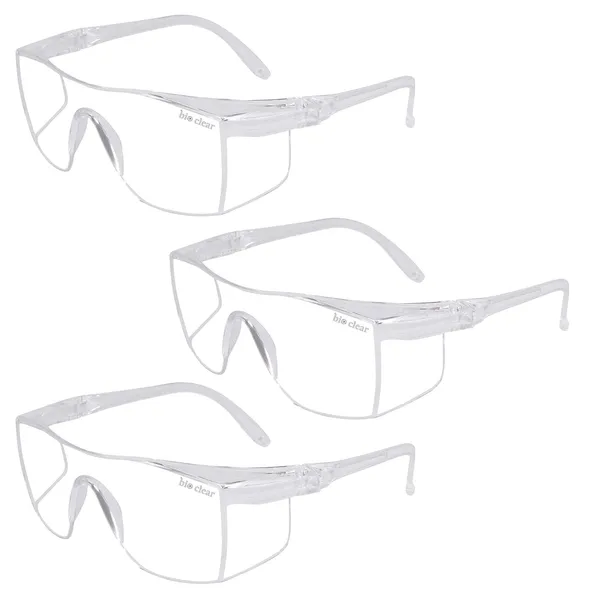 Clear_Wrap_Around_Safety_Goggle_For_Chemistry_Labs,_Dust_Protection,_Splash_Protection,Woodworking,_Grinding_And_For_Laboratory(Bsl-1)_(Pack_Of_3)
