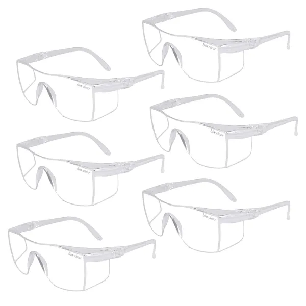 Clear_Wrap_Around_Safety_Goggle_For_Chemistry_Labs,_Dust_Protection,_Splash_Protection,Woodworking,_Grinding_And_For_Laboratory(Bsl-1)_(Pack_Of_6)