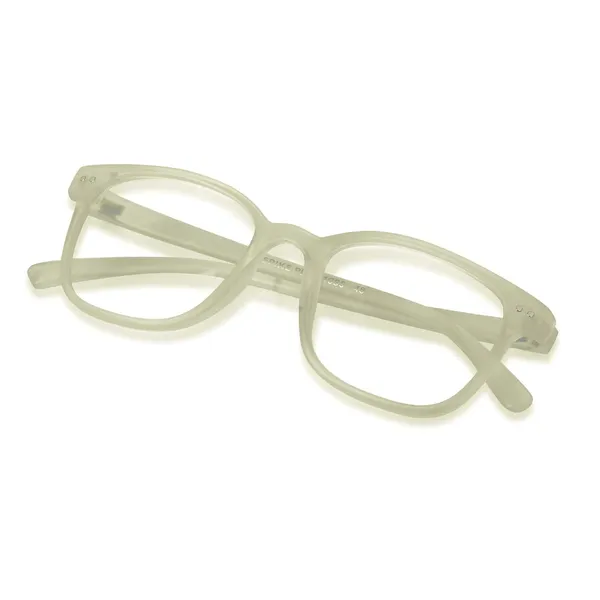 White_Yellow_Frame_With_Clear_Lens_Full_Rim_Square_Spectacle_Frame_For_Unisex