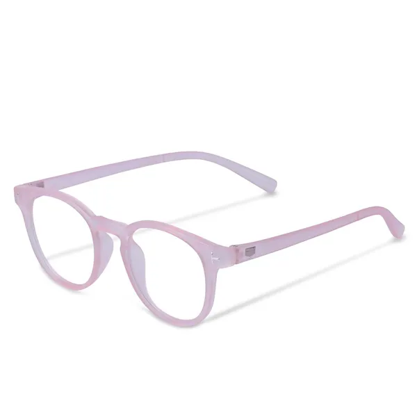 Light_Pink_Clear_Frame_With_Lens_Full_Rim_Round_Spectacle_Frame_For_Unisex