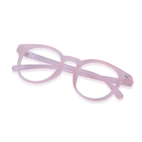 Light_Pink_Clear_Frame_With_Lens_Full_Rim_Round_Spectacle_Frame_For_Unisex