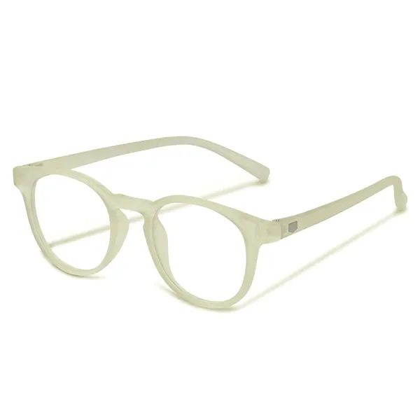 White_Yellow_Frame_With_Clear_Lens_Full_Rim_Round_Spectacle_Frame_For_Unisex