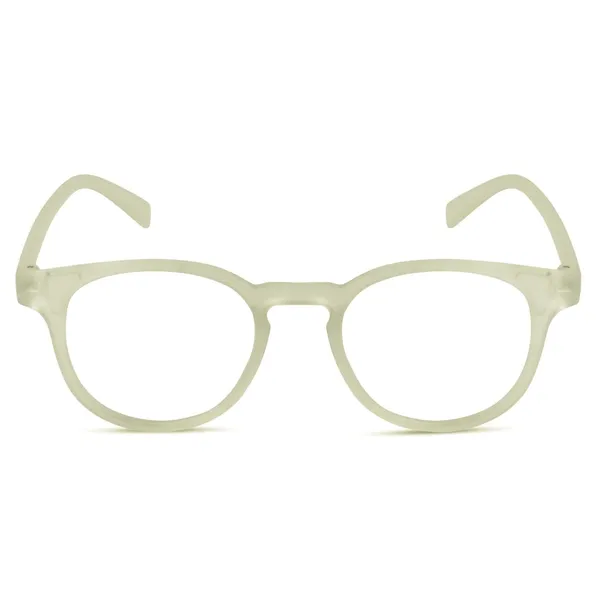White_Yellow_Frame_With_Clear_Lens_Full_Rim_Round_Spectacle_Frame_For_Unisex