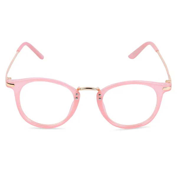 Dark_Pink_Frame_Blue_Light_Blocking_Zero_Power_Anti-Glare_Retro_Round_Eyeglasses_|_UV_Protection_|_Unisex_|_Eye_Protection_Frame_For_Computer/Tablet/Laptop/Mobile/Tv