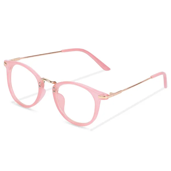 Dark_Pink_Frame_Blue_Light_Blocking_Zero_Power_Anti-Glare_Retro_Round_Eyeglasses_|_UV_Protection_|_Unisex_|_Eye_Protection_Frame_For_Computer/Tablet/Laptop/Mobile/Tv