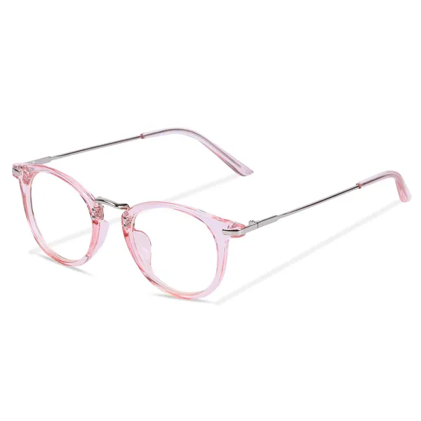 Water_Pink_Frame_Blue_Light_Blocking_Zero_Power_Anti-Glare_Retro_Round_Eyeglasses_|_UV_Protection_|_Unisex_|_Eye_Protection_Frame_For_Computer/Tablet/Laptop/Mobile/Tv