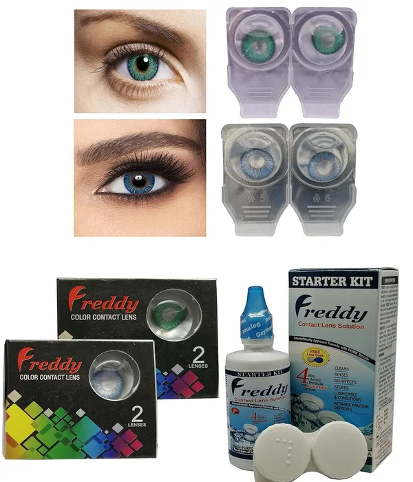 Truesapphire_&_Dark_Green_2_Pair_Color_Contact_Lenses_With_Lens_Solution_&_case