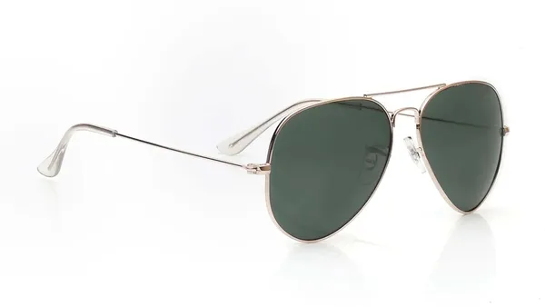 Green_Classic_Aviator_Sunglasses,_Golden_Metal_Frame,_Dark_Green_Lenses
