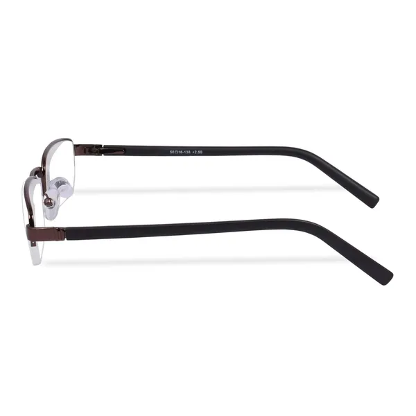Brown_Half_Rim_Metal_Reading_Glasses_For_Unisex