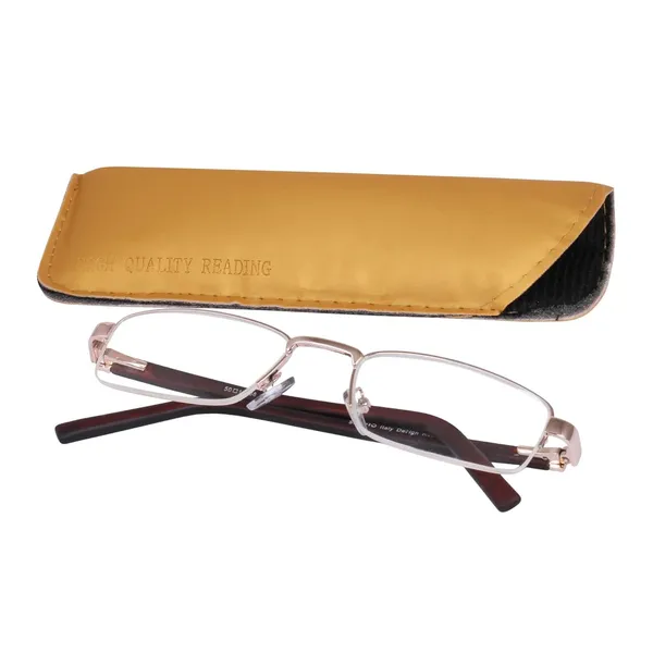 Golden_Half_Rim_Metal_Reading_Glasses_For_Unisex