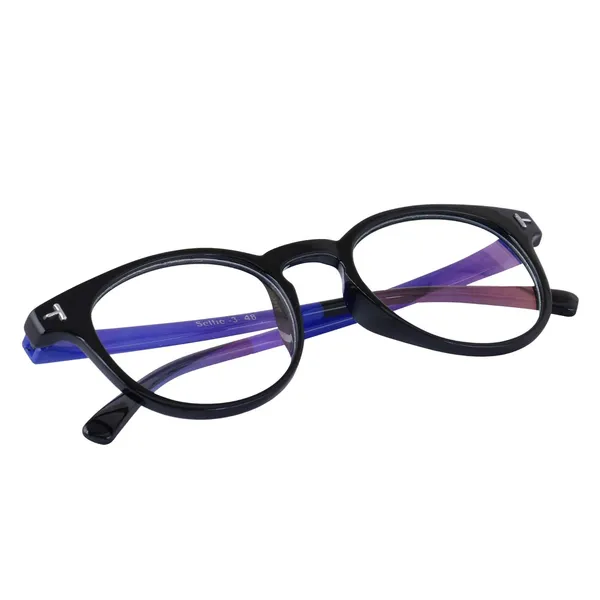 Blue_Stick_Frame_With_Clear_Lens_Full_Rim_Round_Spectacle_Frame_For_Unisex