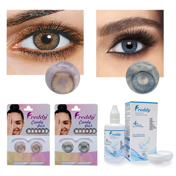 Truesapphire__&_Pure_Hazel_2_Pair_Color_Contact_Lenses_With_Lens_Solution_&_Case