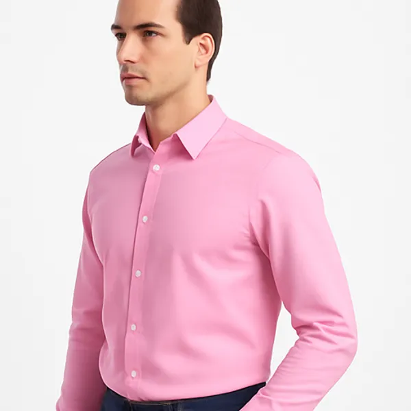 Dark_Pink_Casual_Shirt_For_Men
