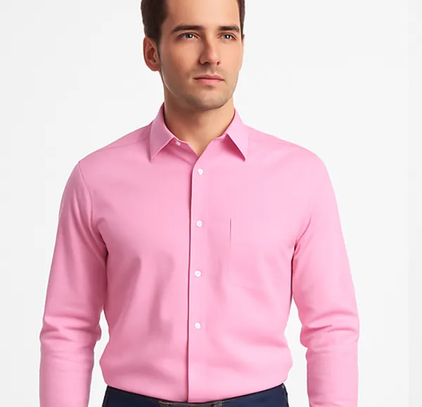 Dark_Pink_Casual_Shirt_For_Men