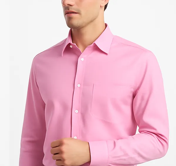 Dark_Pink_Casual_Shirt_For_Men