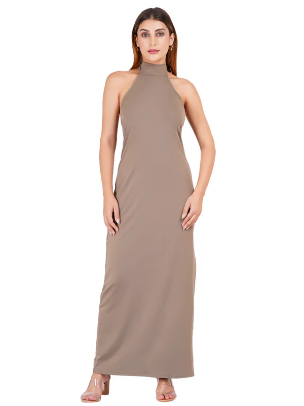 Neck_Grey_Classic_Western_Dress_For_Women