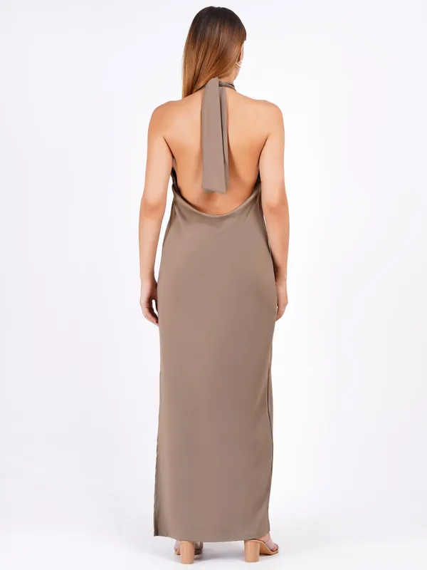 Neck_Grey_Classic_Western_Dress_For_Women