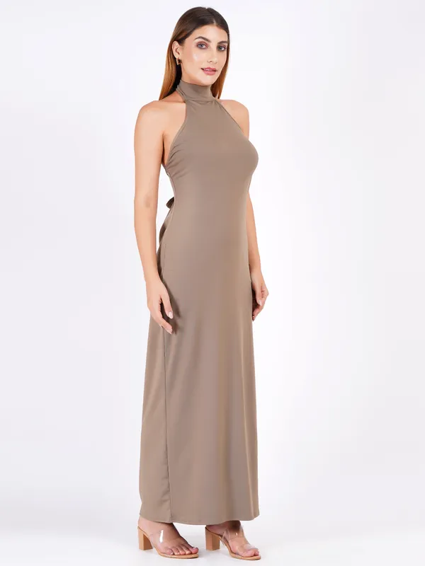 Neck_Grey_Classic_Western_Dress_For_Women