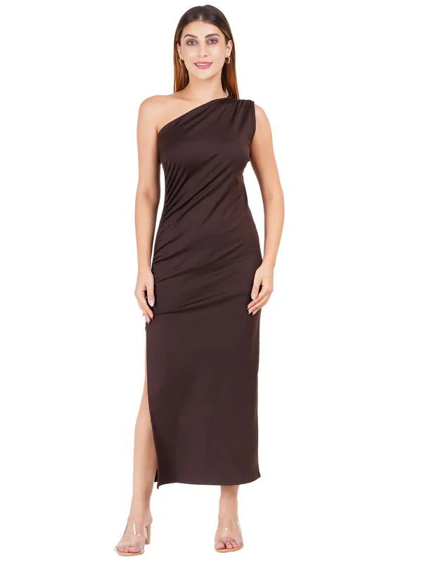 Brown_Classic_Western_Dress_For_Women