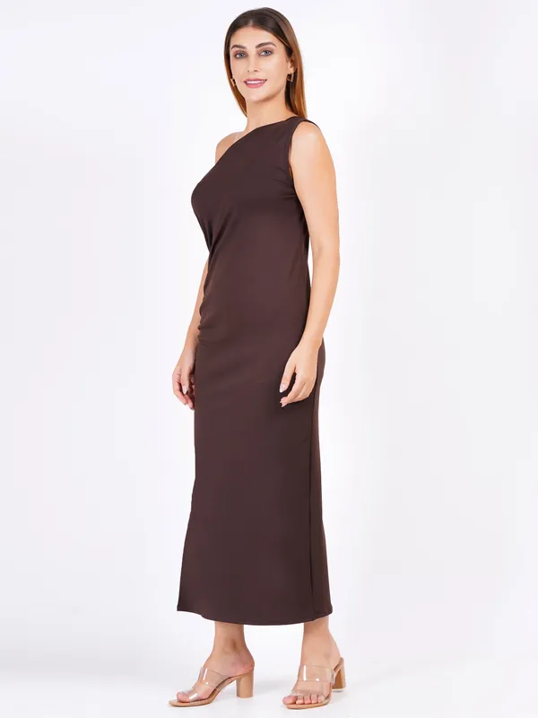 Brown_Classic_Western_Dress_For_Women