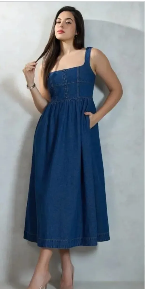 Blue_Denim_Classic_Western_Dress_For_Women