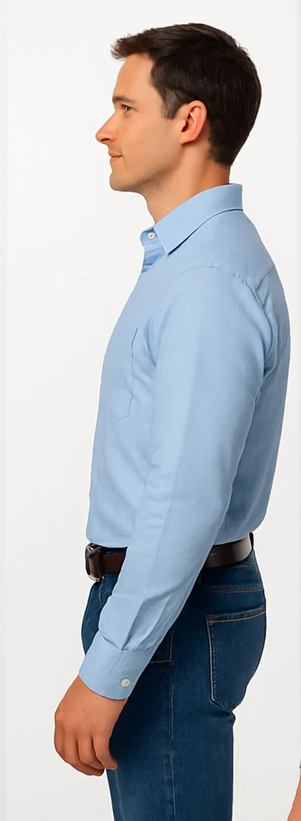 Sky_Blue_Cotton__Casual_Shirt_For_Men