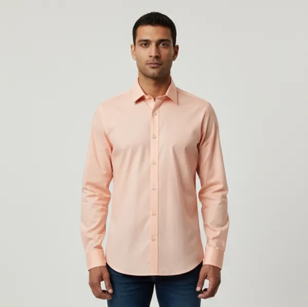 Peach_&_Green_Casual_Shirt_For_Men_(Pack_of_2)