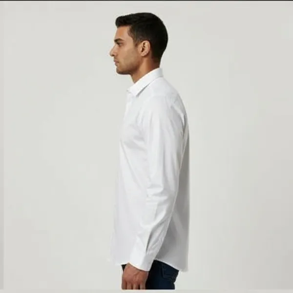 White_Cotton__Casual_Shirt_For_Men