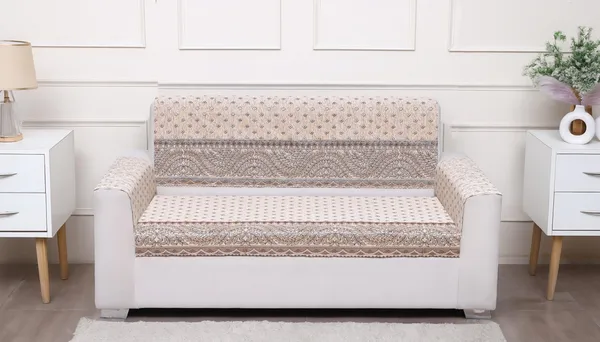 Fashion_Throw_Premium_Chenille_Sofa_Protector_2_Loveseat_Seater,_Polka_Dot_Pattern_with_Geometric_Border_Design,_Sofa_Slipcovers_for_Couch_for_Living_Room_Wooden_Sofa_Beige,_2+Arms