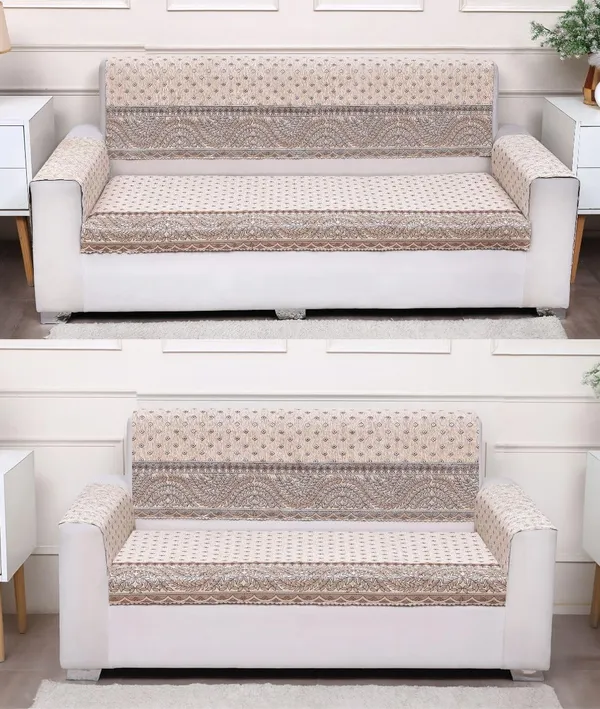 FASHION_THROW_|_Chenille_Sofa_Protector_&_Home_Decor_Upgrade_�_Beige_5_Seater_Sofa_Set_Cover_(3+1+1_Set)_with_Arms_Included_�_Luxury_Fully_Covered_Furniture_Shield_(Beige,_3+2_+Arms)