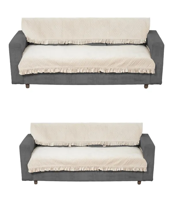 Grey_3_Seater_Quilted_Velvet_Sofa_Cover_With_Frill_Washable_Durable_Protector_Mat_Enhancing_Living_Room_For_Sofa_Heritage_Weave_Collection