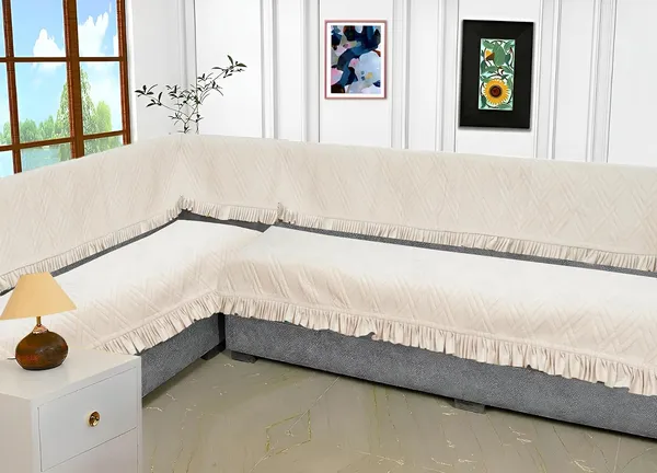 Beige_3_Seater_Quilted_Velvet_Sofa_Cover_With_Frill_Washable_Durable_Protector_Mat_Enhancing_Living_Room_For_Sofa_Heritage_Weave_Collection