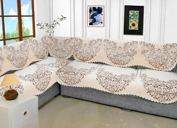 Beige_Elegant_Chenille_Sofa_Cover_For_L_Shape_Seater_Washable_Durable_Anti-Slip_Furniture_Protector