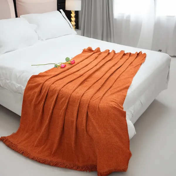 Burnt_Orange_Throw_Blanket_Soft_Cozy_Chenille_Throw_Blanket_With_Fringe_Tassel_For_Couch_Sofa_Chair_Bed_Living_Room_Gift