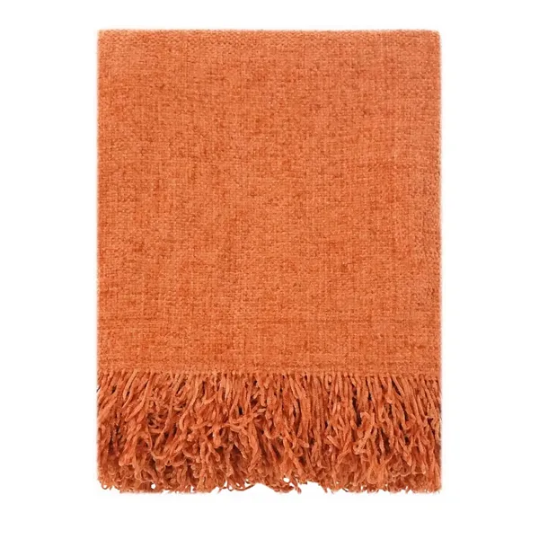 Burnt_Orange_Throw_Blanket_Soft_Cozy_Chenille_Throw_Blanket_With_Fringe_Tassel_For_Couch_Sofa_Chair_Bed_Living_Room_Gift