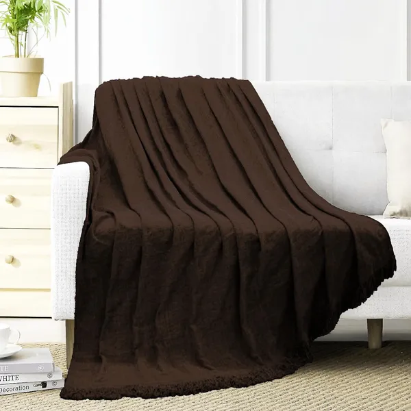 Coffee_Throw_Blanket_Soft_Cozy_Chenille_Throw_Blanket_With_Fringe_Tassel_For_Couch_Sofa_Chair_Bed_Living_Room_Gift