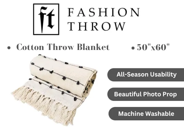 Beige_&_Dark_Grey_Pure_Cotton_Hand-Knitted_Sofa_Throw_Soft_And_Cozy_Decorative_Throw_52X72_Inches_/_130X180_Cms_Super_Soft_And_Breathable