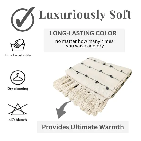 Beige_&_Dark_Grey_Pure_Cotton_Hand-Knitted_Sofa_Throw_Soft_And_Cozy_Decorative_Throw_52X72_Inches_/_130X180_Cms_Super_Soft_And_Breathable