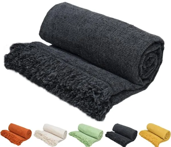 Dark_Grey_Throw_Blanket_Soft_Cozy_Chenille_Throw_Blanket_With_Fringe_Tassel_For_Couch_Sofa_Chair_Bed_Living_Room_Gift