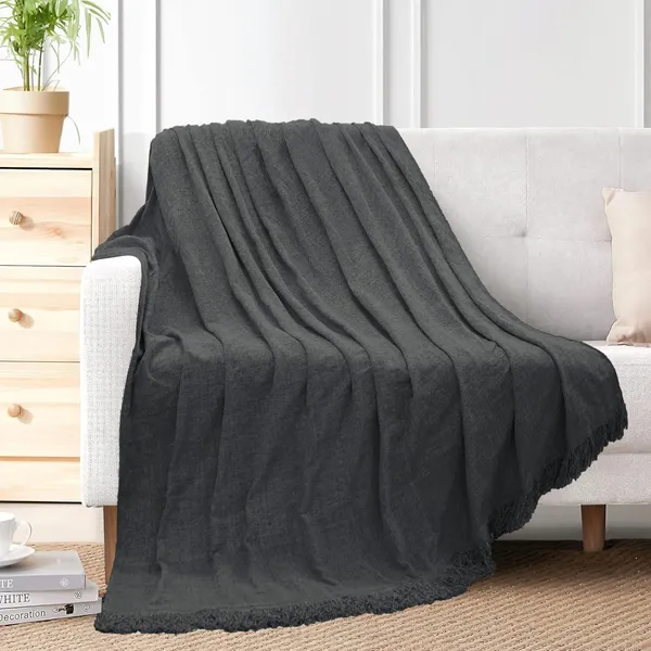 Dark_Grey_Throw_Blanket_Soft_Cozy_Chenille_Throw_Blanket_With_Fringe_Tassel_For_Couch_Sofa_Chair_Bed_Living_Room_Gift