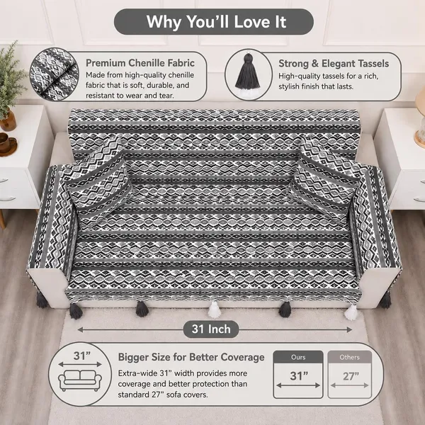 Fashion_Throw_Sofa_Cover_3_Seater_|_Chenille_Printed_Couch_Cover_with_Arm_Covers_&_Tassels_Design_|_Anti-Slip_Washable_Sofa_Protector_for_Living_Room_Furniture_(Dark_Grey,_3_Seater_(Full)_62"_x_70")