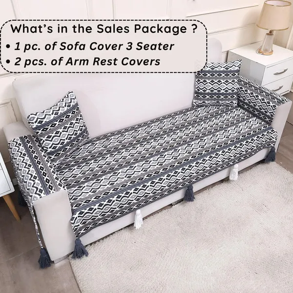 Fashion_Throw_Sofa_Cover_3_Seater_|_Chenille_Printed_Couch_Cover_with_Arm_Covers_&_Tassels_Design_|_Anti-Slip_Washable_Sofa_Protector_for_Living_Room_Furniture_(Dark_Grey,_3_Seater_(Half)_31"_x_70")