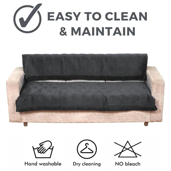 Dark_Grey_3_Seater_Quilted_Velvet_Sofa_Cover_With_Frill_Washable_Durable_Protector_Mat_Enhancing_Living_Room_For_Sofa_Heritage_Weave_Collection