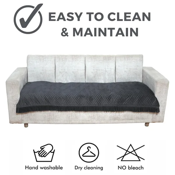 Dark_Grey_3_Seater_Quilted_Velvet_Sofa_Cover_With_Frill_Washable_Durable_Protector_Mat_Enhancing_Living_Room_For_Sofa_Heritage_Weave_Collection