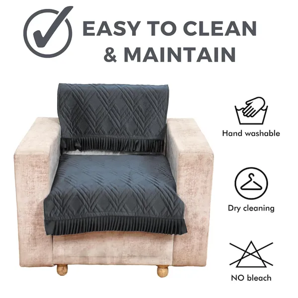 Dark_Grey_3_Seater_Quilted_Velvet_Sofa_Cover_With_Frill_Washable_Durable_Protector_Mat_Enhancing_Living_Room_For_Sofa_Heritage_Weave_Collection