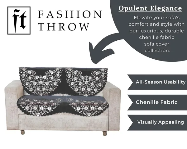 Dark_Grey_Elegant_Chenille_Sofa_Cover_For_2_Seater_Washable_Durable_Anti-Slip_Furniture_Protector